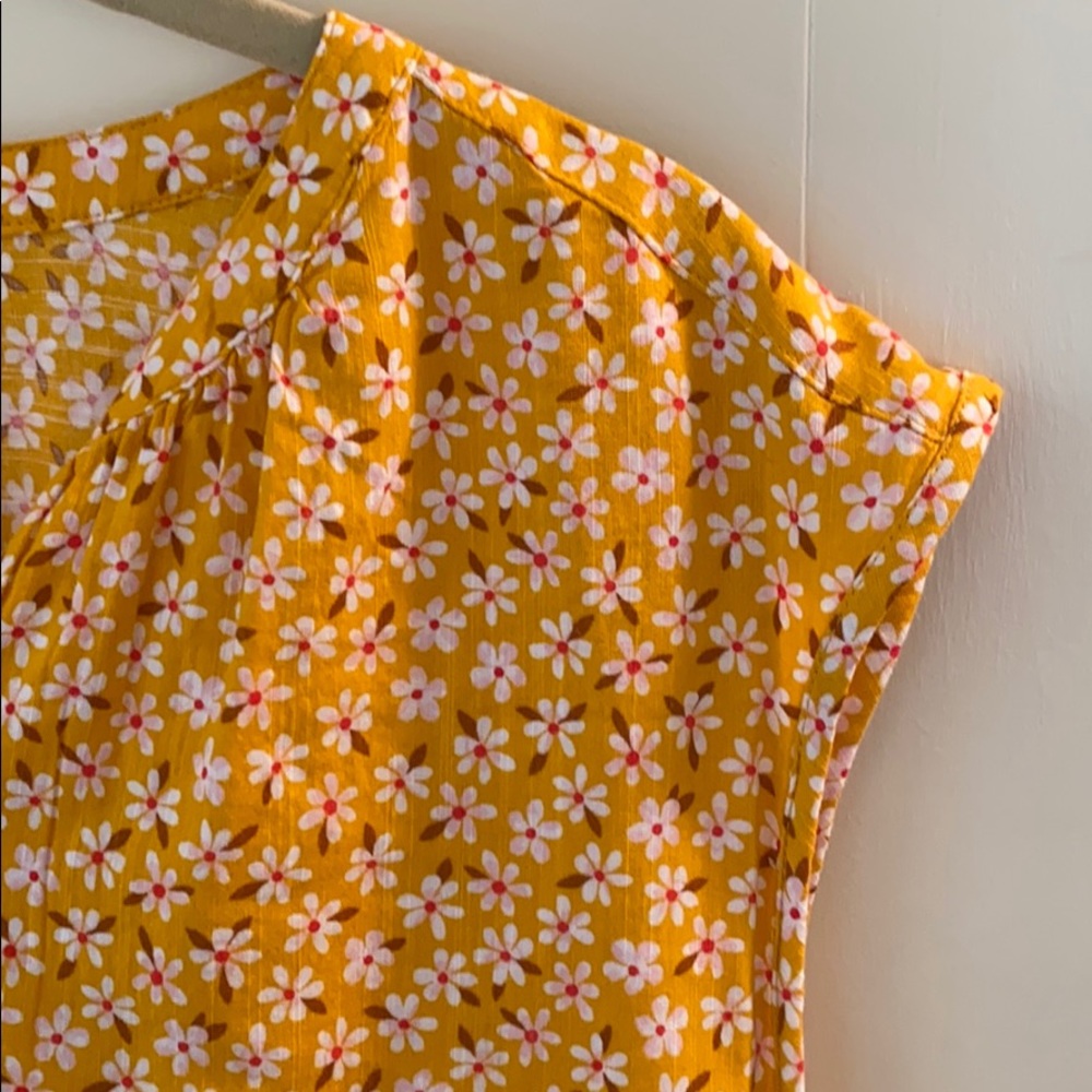 Yellow Floral Blouse